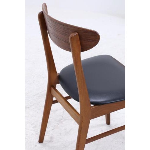 Mid-Century Danish Teak and Leather Chairs from Farstrup Møbler, Set of 4 For Sale - Image 12 of 16