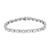 Elegant and timeless, this gorgeous 14K white gold tennis bracelet features alternating links with round clusters of...