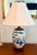 Blue Blue and White Antique Chinese Porcelain Vase Made to Lamp For Sale - Image 8 of 12