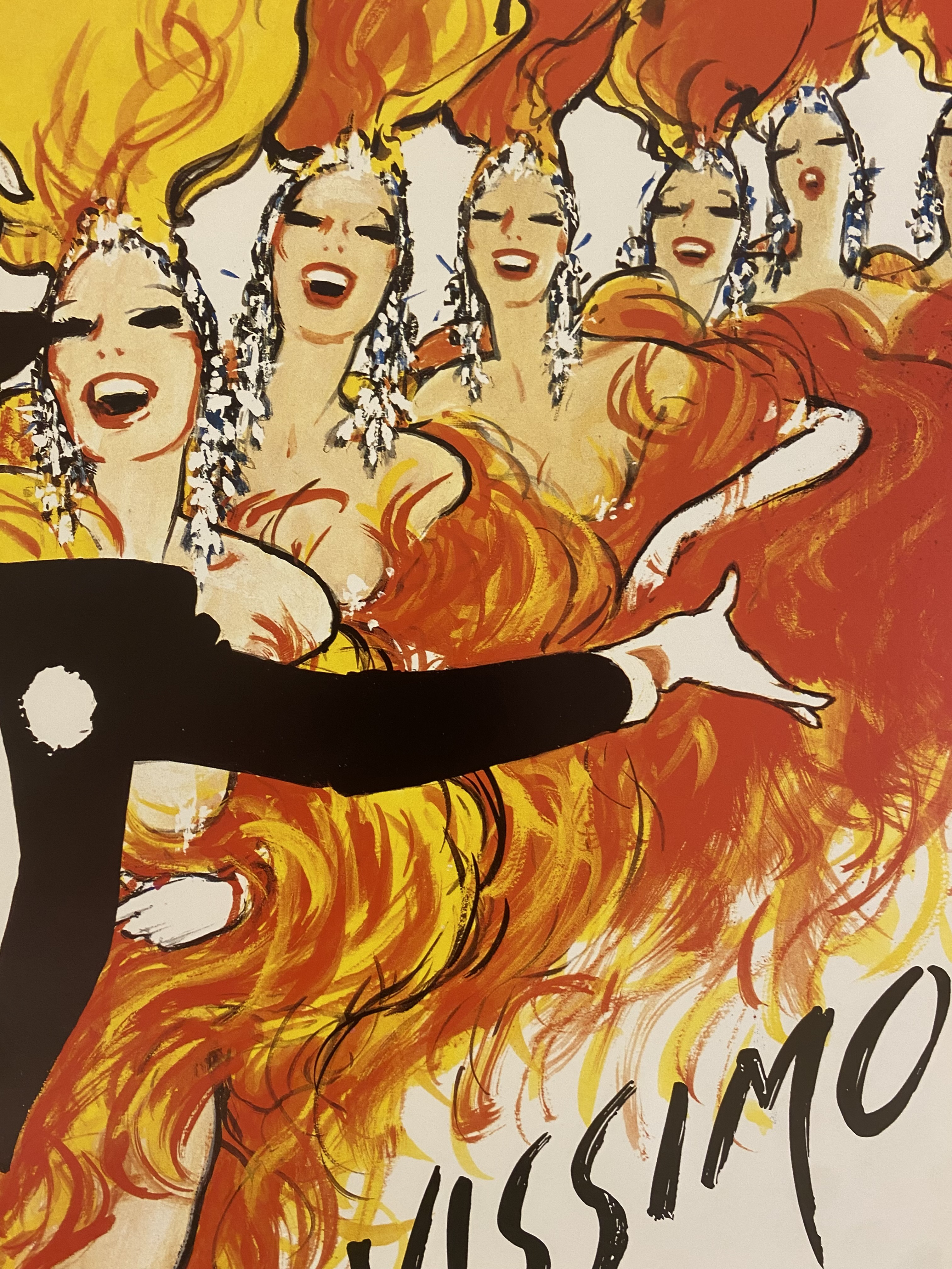 Original Vintage Lido Bravissimo Offset Lithograph Poster by René