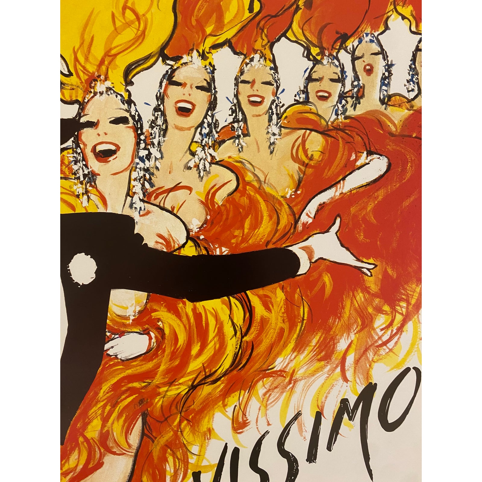 Original Vintage Lido Bravissimo Offset Lithograph Poster by