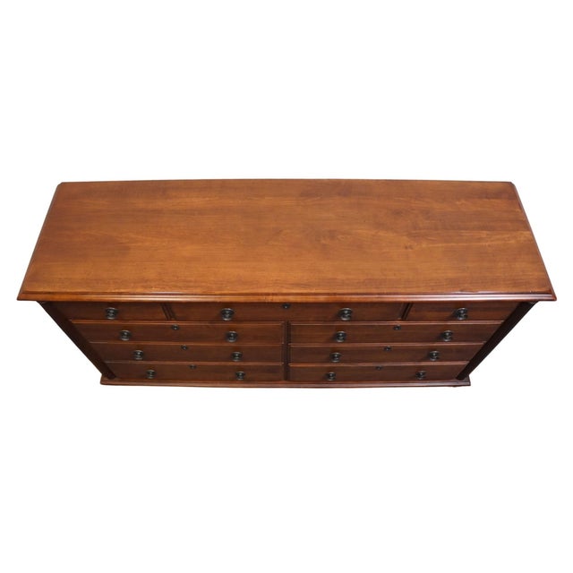 Durham Furniture Saville Row Collection Solid Cherry Early American 66" Triple Dresser 980-173 For Sale - Image 9 of 15