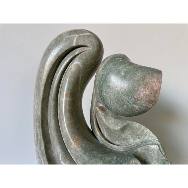 Abstract Vintage R. D. Applebaum Abstract Free- Form Hand-Carved Marble Sculpture For Sale - Image 3 of 12