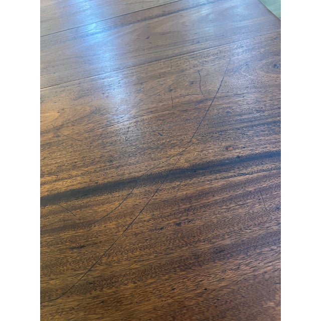 Pre 1850 Duncan Phyfe Style Double Pedestal Extension Dining Table For Sale - Image 12 of 12