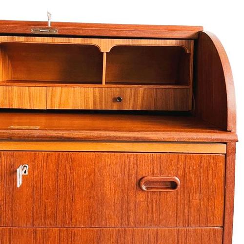 Brown Vintage Danish Desk by Egon Ostergaard, 1960s For Sale - Image 8 of 17