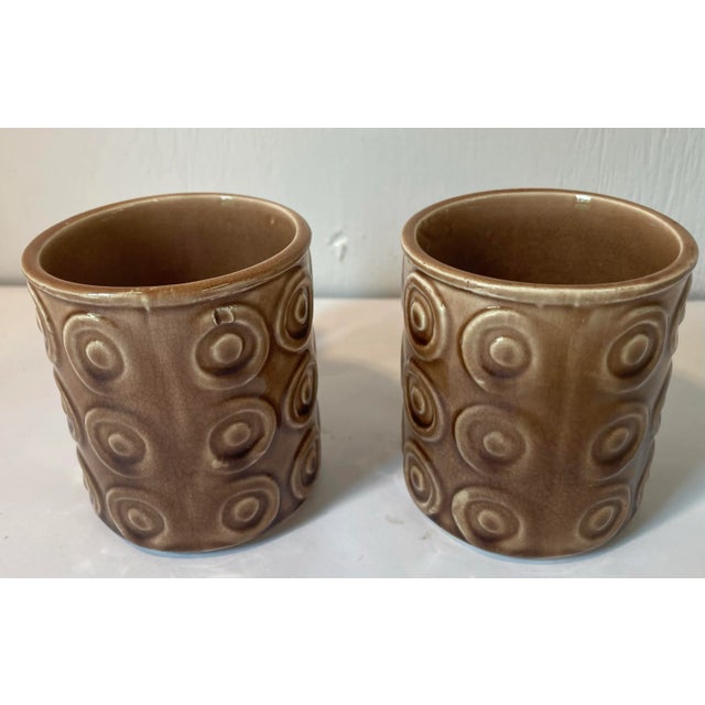 Mid-Century Modern Mid Century Ceramic Coffee Mugs - a Pair For Sale - Image 3 of 9