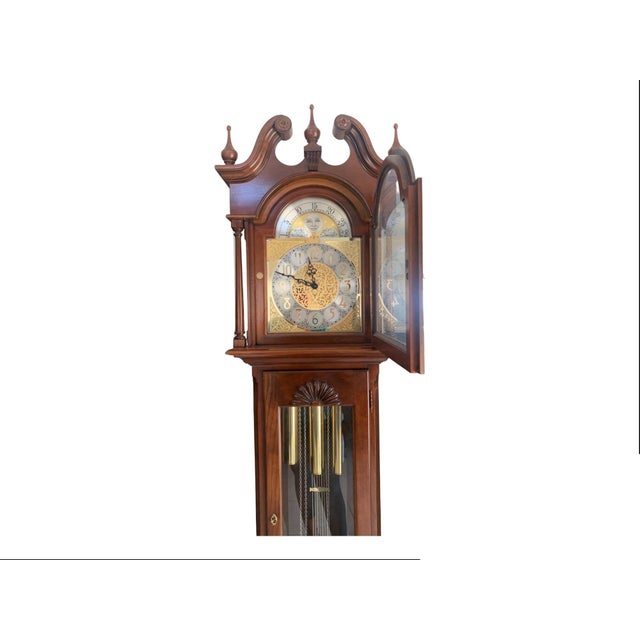 Late 20th Century Ethan Allen Grandfather Clock Chairish