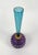 Late 20th Century Late 20th Century Blue and Purple Hobnail Art Glass Bud Vase For Sale - Image 5 of 11