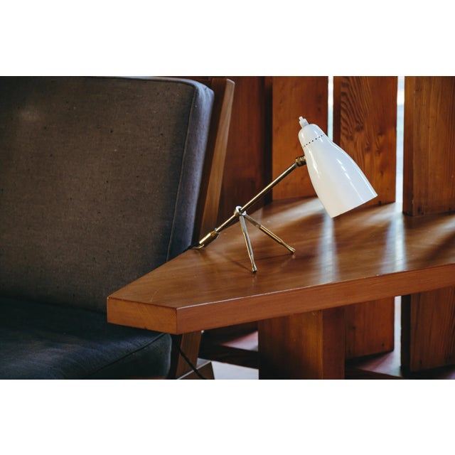 O-Luce 1950s Giuseppe Ostuni 'Ochetta Grande' Wall or Table Lamps for O-Luce - a Pair For Sale - Image 4 of 13