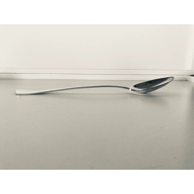 1970s Midcentury Redd & Barton Silver Plated Long Serving Spoon For Sale - Image 5 of 7