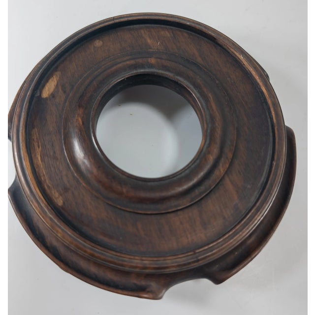 19th Century Chinese Carved Rosewood Hongmu Decorative Display Stand Base For Sale - Image 10 of 12