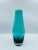 Mid-Century Modern 1960s Modern Teal Blown Glass Vase for Riihimaki Lasi Oy, Finland For Sale - Image 3 of 12