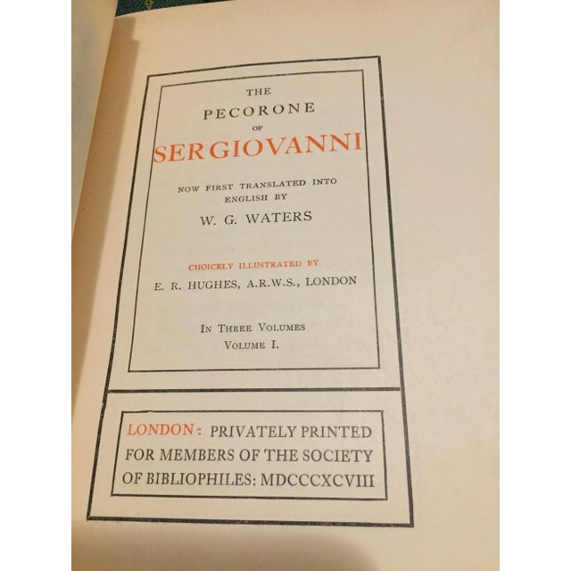 Late 19th Century Late 19th Century Decorative Volume Set, the Facetious Nights and the Pecorone - 7 Books For Sale - Image 5 of 8