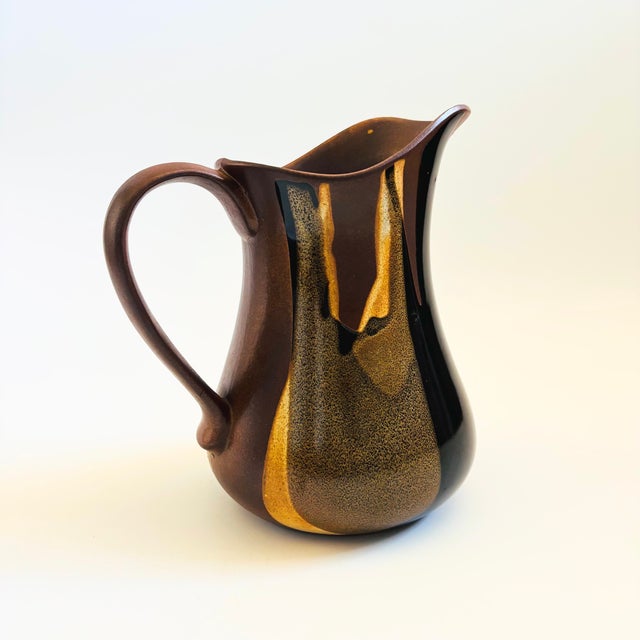 Mid-Century Modern Large Mid Century Pottery Craft Pitcher by Robert Maxwell For Sale - Image 3 of 11