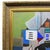 This abstract 1995 Blue Flower Teapot Painting in Frame Initialed RHB, is painted with bold, fluid brushstrokes that...