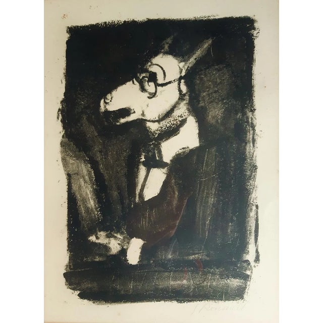 L’Ane - Original Etching and Aquatint by G. Rouault - 1927 1927 For Sale