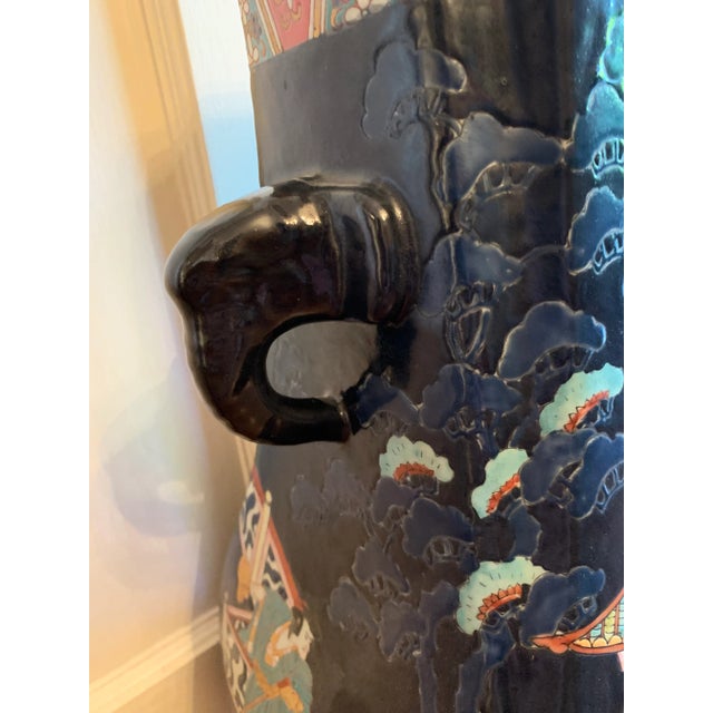 Vintage Tall Chinese Vase For Sale - Image 11 of 12