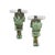 19th Century 19th Century English Bronze Verdigris Wall Brackets with Lucite Tops, a Pair For Sale - Image 5 of 12