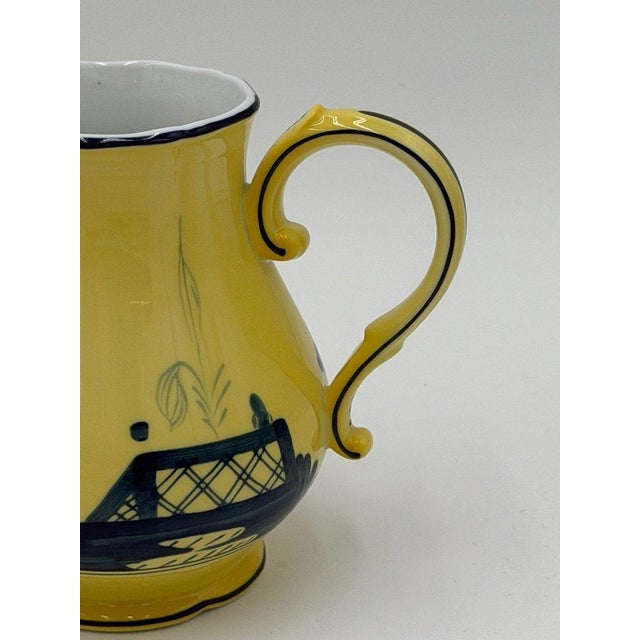 Ginori 1735 Oriente Italiano Citrono Covered Sugar Bowl and Creamer For Sale - Image 10 of 18
