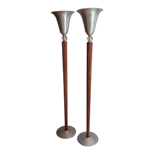 1930s Art Deco Torchieres - a Pair