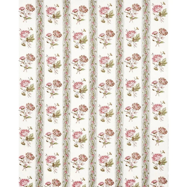 Inspired by a circa 1770 French or English woodblock pattern, Ariana Floral Stripe is beautifully printed on a soft linen...