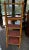 Wood Bamboo and Rattan Folding Four Step Tier MCM Bookcase or Display Shelf For Sale - Image 7 of 8
