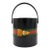 Vintage Kraftware Equestrian Gucci Style Leather Ice Bucket Barware For Sale