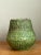 Mid-Century Modern Vintage Green Textured Ceramic Vase For Sale - Image 3 of 12