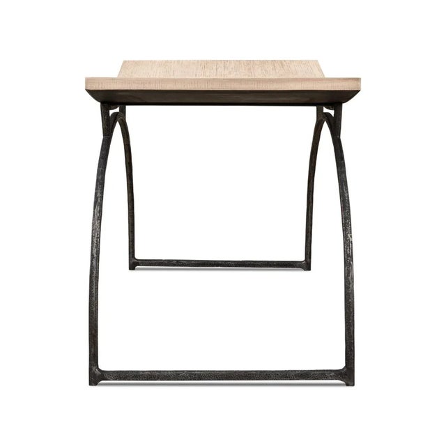 Modern Curved Seat Bench For Sale - Image 4 of 9