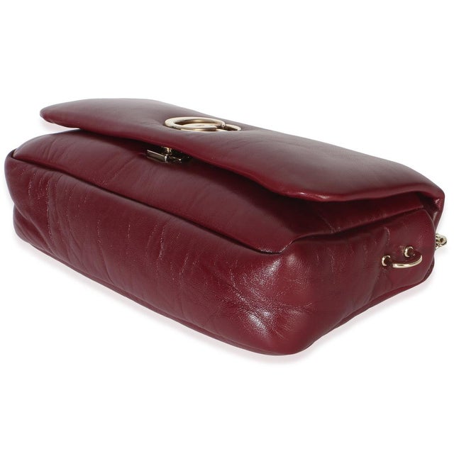 Animal Skin Red Lambskin GG Milano Small Top Handle Shoulder Bag For Sale - Image 7 of 8