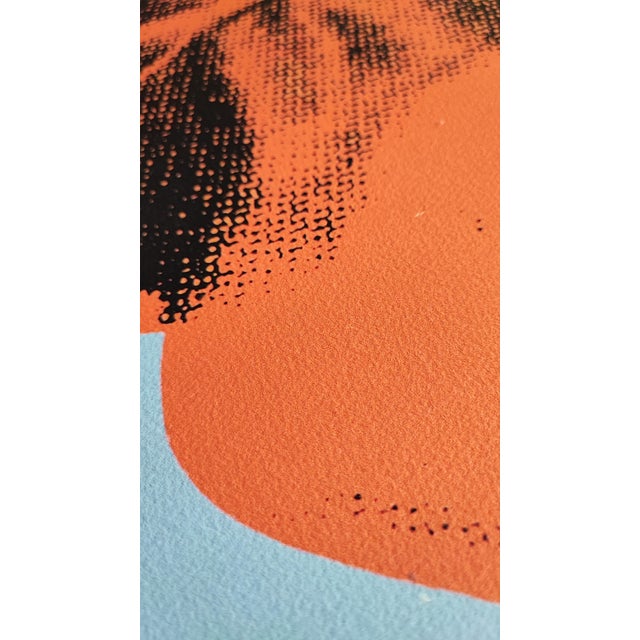 Andy Warhol Rare Blue Cow Print This piececreated after Andy Warhol in 1966 Warhol would later revisit the cow motif in...