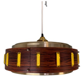Mid-Century Danish Pendant Light with Rosewood Finish, 1960s For Sale