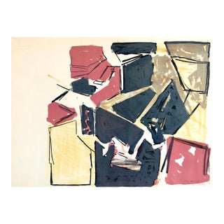 Igael TumarkinIsraeli Josef Zaritsky Abstract Modernist Lithograph Print "Composition", c.1959 For Sale