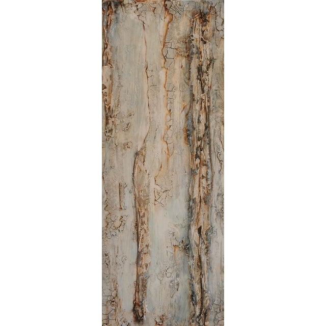 "Throwing the Bones" Contemporary Mixed Media Abstract Painting by Shelly Cook For Sale