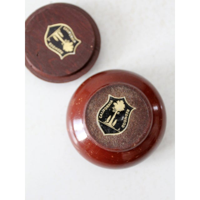 Wood Vintage California Redwood Box For Sale - Image 7 of 8