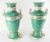 Emerald 19th Century Pair of Old Paris Emerald Green Vases For Sale - Image 8 of 13