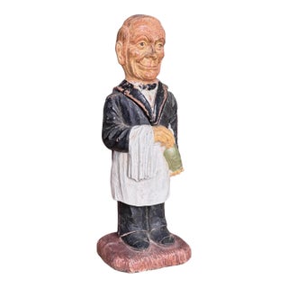 Vintage Syroco “Waiter” Figural Corkscrew Mid-Century Barware For Sale