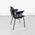 Modern Italian Chair in Metal and Black Leather with Arms, 1960s For Sale - Image 6 of 18