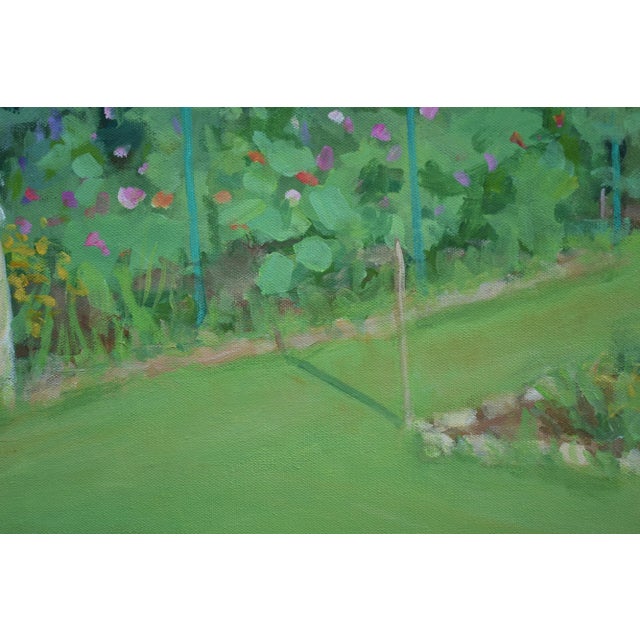 Contemporary Plein Air Painting, the Early Morning Garden, by Stephen Remick, Framed For Sale In Providence - Image 6 of 13
