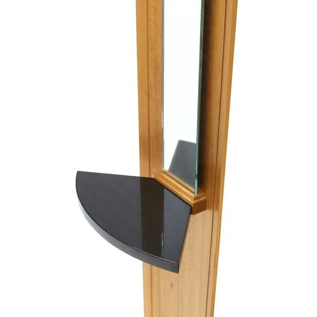 Mid 20th Century Vintage Mid Century Corner Shelf Mirror Petit Vanity For Sale - Image 5 of 8