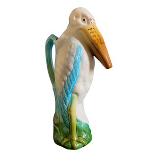 Majolica Absinthe Pitcher by Saint Clément, 1900s For Sale