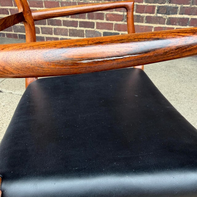 Brown Set of 6 Model 79 Rosewood Dining Chairs by Niels Møller for J. L. Møller For Sale - Image 8 of 12
