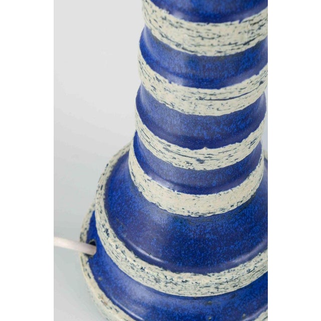 Ceramic Table Lamp from Britt-Louise Sundell, Gustavsberg, Sweden, 1970s For Sale - Image 3 of 6