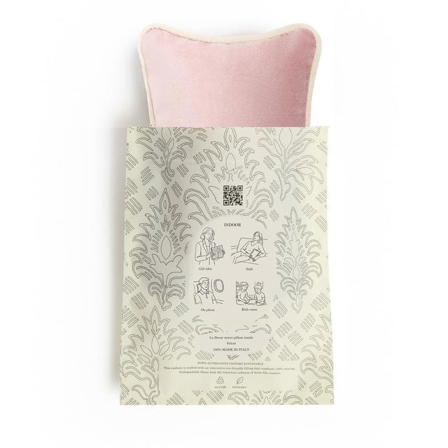 Designed as the perfect luxury gift, this micro cushion by LO Décor is handcrafted in Italy using premium Italian velvet...