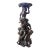 Monumental Large Scale Italian Carved Wood Putti Pedestal Sculpture For Sale