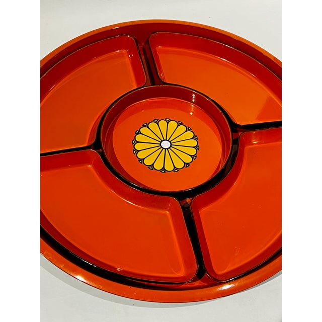 Vintage 1970s Takahashi Sunflower Pattern Red 13