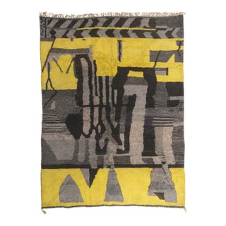 Contemporary Beni Mrirt Moroccan Rug, 08'11 X 11'10 For Sale