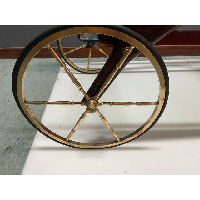 Mahogany Bar Cart by Cesare Lacca, 1950s For Sale - Image 6 of 12