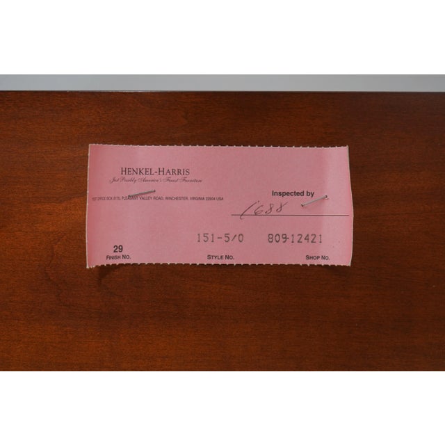 Henkel Harris Mahogany Queen Size Model 151 Poster Bed For Sale - Image 18 of 18