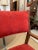 1960s Mid-Century Modern Red Velvet Chairs - Set of 4 For Sale - Image 5 of 6